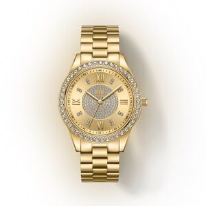 JBW Mondrian Diamond Watch 18k Gold Plated Stainless Steel 37mm